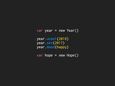 Happy New Year 2017 code happy new programming syntax highlighting year