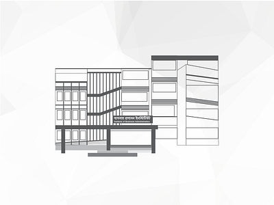 Institute of Business Administration-DU bangladesh dhaka du iba lineart minimal university vector