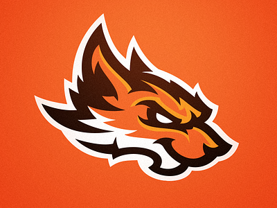 Foxy branding dog fox logo mascot sport wolf