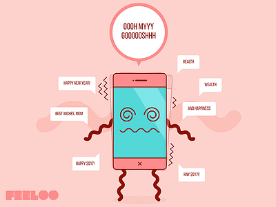 Feeloo - Your Mobile Has Feelings! #7 happy new year