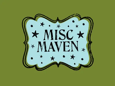 Misc. Maven Logo badge concierge emblem ink letterpress logo maven misc miscellaneous personal stamp star