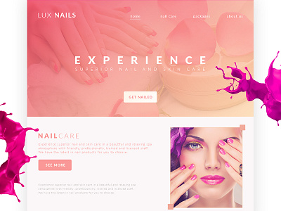 Nails Web design luxury nail nails web