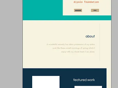 About Section about landing page portfolio ui ux
