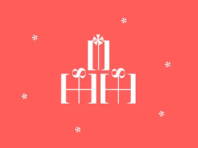 Typographic Gifts chanukah gift glyphs present ribbons type typographic xmas