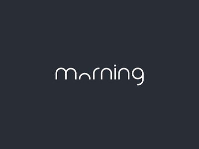 Clever Logo Morning Wordmark / Verbicons 2017 calendar clever flat icon logos mark monogram morning simple typo verbicons