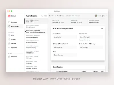Hubitat v2.0 [Work Order Detail] account block bw crm form hubitat module profile sidebar simple work order