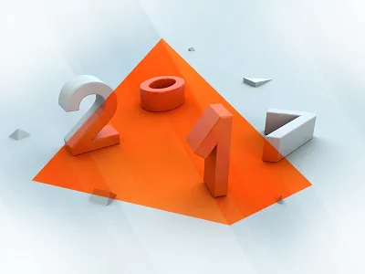 2017 2017 3d design happy illustration new type year