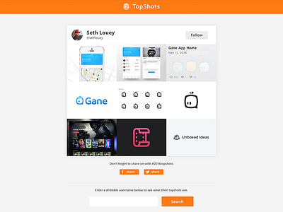 TopShots detail page clean design dribbble shots topshots ui ux