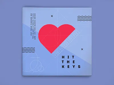 Home Studio Canvas #2 canvas design flat geometric geometry line music piano sketch vector