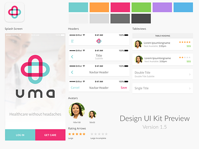 Ui Kit iOS application health healthcare ios iphone kit ui ux