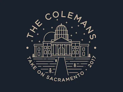 Colemans Take On Sacramento! california capitol design icon illustration sacramento