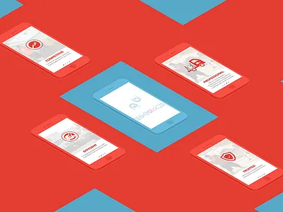 Introduction Screens apple branding flat icons ios movers ui ux