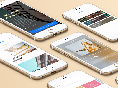 inMuseum - Audio Guide App for Museums & Tours android app inmuseum interaction ios mobile museum redesign ui ux