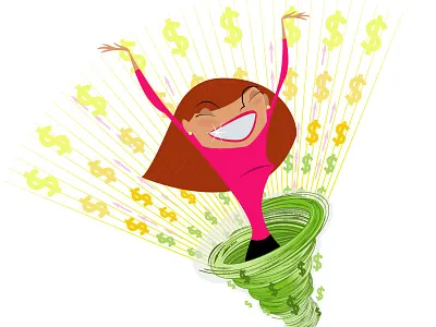 American Bar Association Illo business financial illustration lawyer money vector