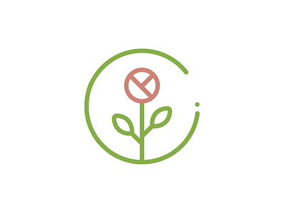 sygnet for the flowers lover - Inka flower greenery logo