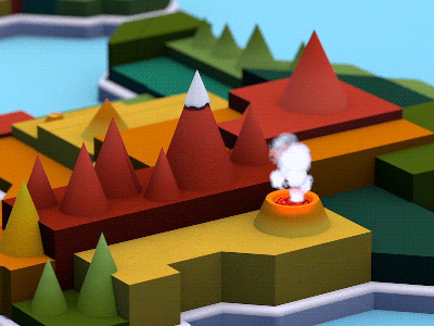 Feelin' hot hot hot 3d c4d cinema4d hawaii map