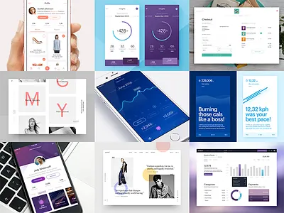 Best 9 2016 2016 9 app best of nine dashboard mobile music payments portfolio running shopping ui