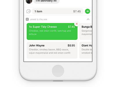 Food Order ios iphone ui