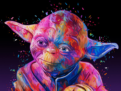 Yoda alessandro pautasso illustration jedi kaneda kaneda99 master sci fi star wars yoda