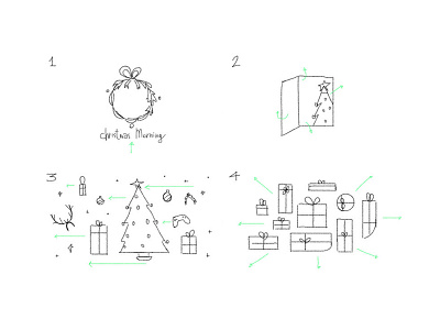 Storyboard - SkyUno Ident "Christmas Morning" christmas ident morning sketch sky story storyboard tv