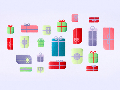 Christmas Morning christmas gifts ident illustration layout presents sky xmas