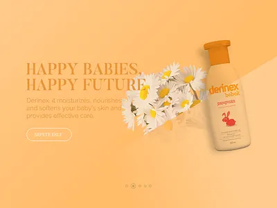 Baby Shampoo Slider animated baby follow gif header logo mouse page parallax web webpage