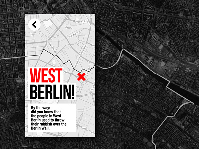 Where the f…* am I. app berlin berlin wall google maps maps mobile ui