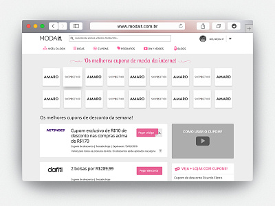 Modait Cupons css3 html5 ui