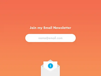 Join My Email Newsletter email form ia icon mailchimp newsletter ui ux