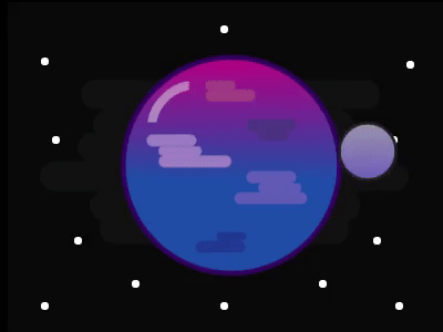 Css Orbit version... animation css design gradients illustration