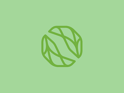 Sparkgrid Leaves 2017 color of the year eco energy geometric green greenery grow leafs logo pantone