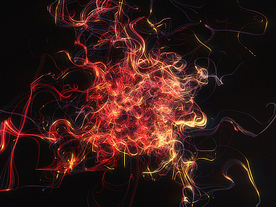 Daily Render: Fireworks 3d abstract cinema 4d daily daily renders everyday art everydays lines motion motion design octane x particles