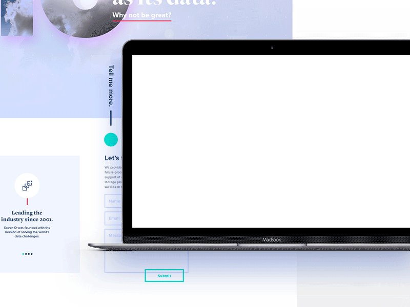 Launch Page big data clouds data dots grid landing launch