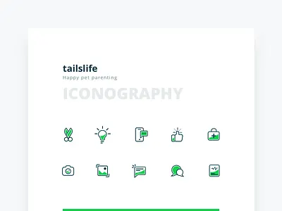 Tailslife Iconography app icon iconography ios line set tailslife
