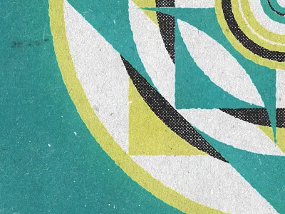 Abstract Circles 2 abstract chartreuse circle geometric halftone illustrator paper photoshop teal texture