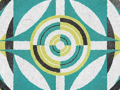 Abstract Circles abstract chartreuse circle geometric halftone illustrator paper photoshop teal texture