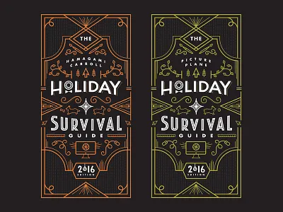 Holiday Survival Guide 2016 Edition card design guide holiday holiday card illustration letter mail survival