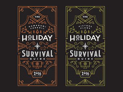 Holiday Survival Guide 2016 Edition card design guide holiday holiday card illustration letter mail survival