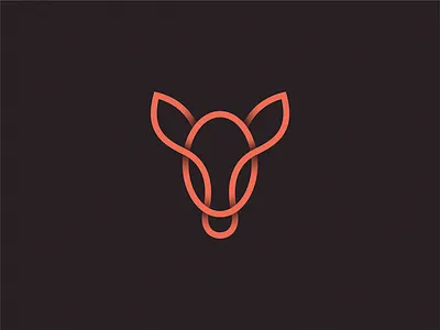 Deer icon illustration logo symbol