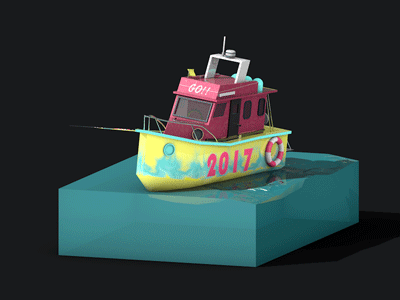 GO! 2017 3d boat c4d