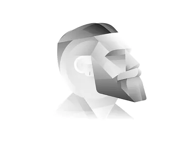 Profile abstract avatar gradients grey greyscale minimal profile