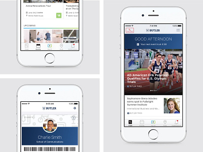 Clearscholar Student App college events higher ed iphone app news feed student app student id university