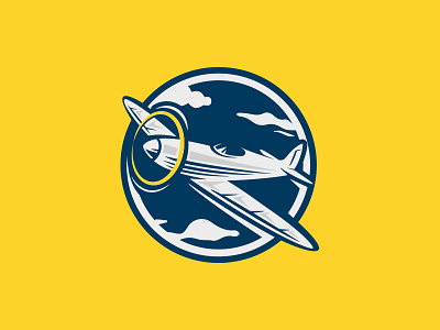 SpitFire mark airplane clouds flying for sale jet logo mark propeller sky spitfire