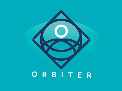 Orbiter Logo brand branding concept design destiny geometric gradient icon logo planet space vector