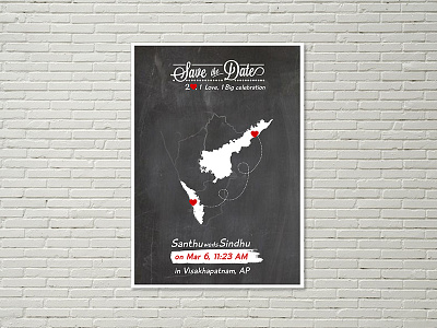 2 States Wedding Invitation card indian inter state invite marriage wedding