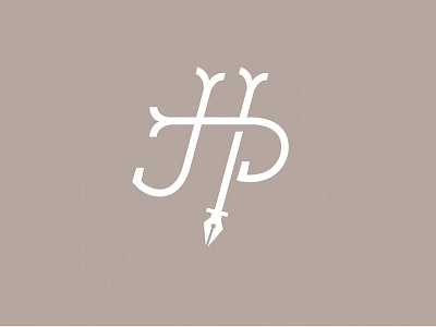 HP Monogram design designer draw drawing font fonts lettering letters logo los angeles typography vector art