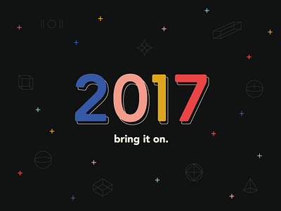 2017 2017 design illustration new vector year