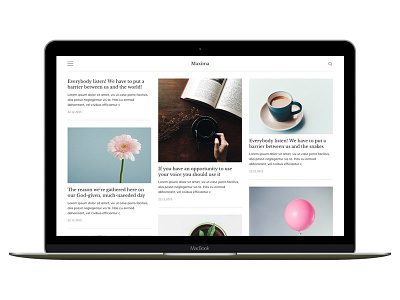 Maxima - Minimal Ghost Blog Theme blog ghost minimal post template theme themes