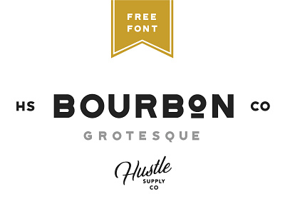 Bourbon Grotesque - Free Font bourbon font free free font free typeface label logo sans serif typeface vintage logo