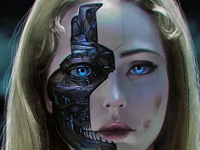 Dolores Disasssembled conceptart cyborg digital painting dolores fanart illustration portrait robot scifi westworld